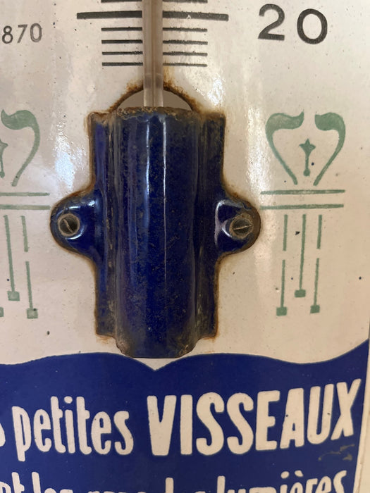 Plaque émaillée Thermomètre visseaux