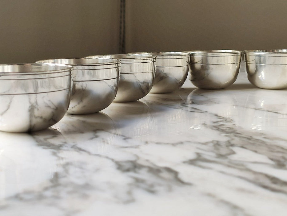 Lot D'argent Massif Serie De Douze