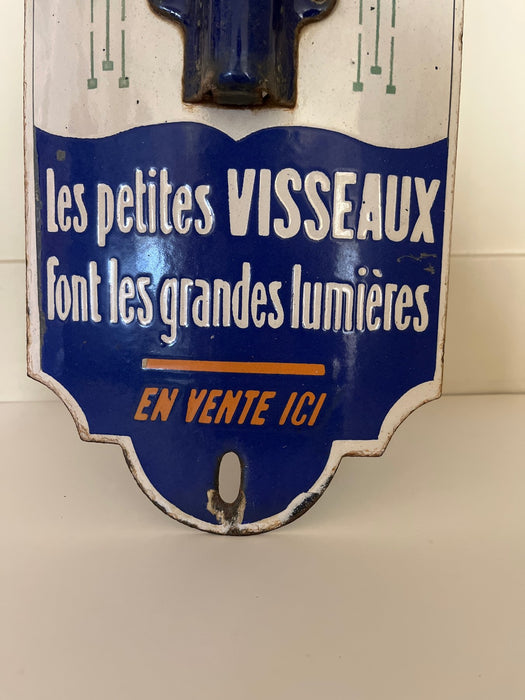 Plaque émaillée Thermomètre visseaux