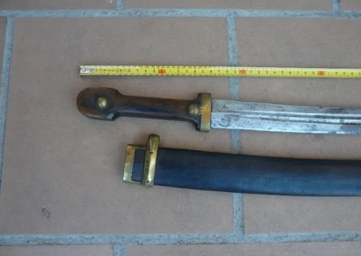 Kindjal Bebut Russe Original 1916 – Épée Courte d'Officier d'Artillerie WW1 – Avec Fourreau d'Origine
