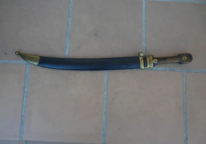 Kindjal Bebut Russe Original 1916 – Épée Courte d'Officier d'Artillerie WW1 – Avec Fourreau d'Origine