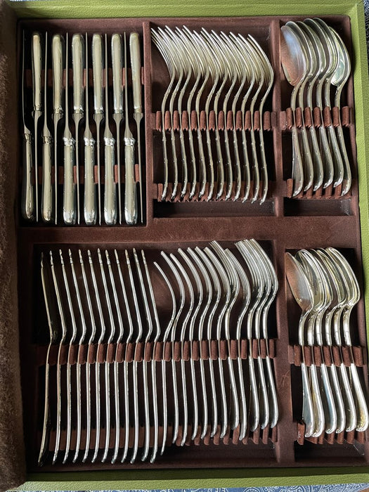 Coffret Christofle Argenté Rubans Croisés