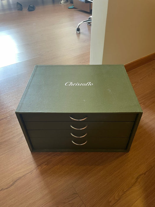 Coffret Christofle Argenté Rubans Croisés