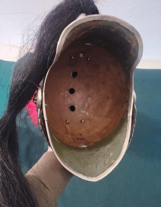 Casque de gendarme français monté, modèle 1913. Editeur : Franck et Fils, Aubervilliers