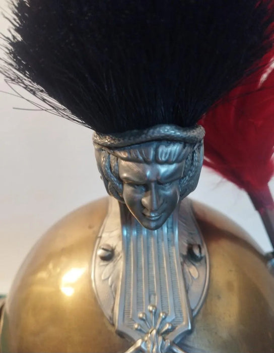 Casque de gendarme français monté, modèle 1913. Editeur : Franck et Fils, Aubervilliers