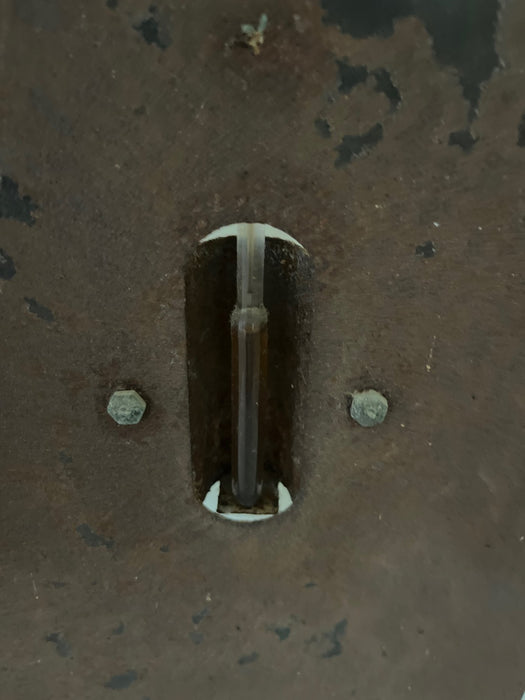 Plaque émaillée Thermomètre visseaux