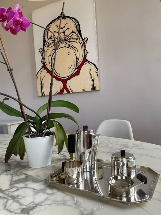 Service à thé café Christofle en métal argenté