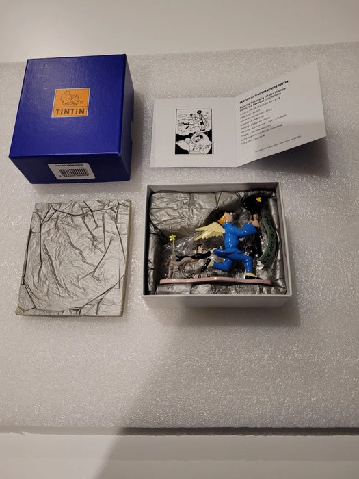 Tintin La Clé des Champs  Leblon Figurine Rare et Authentique