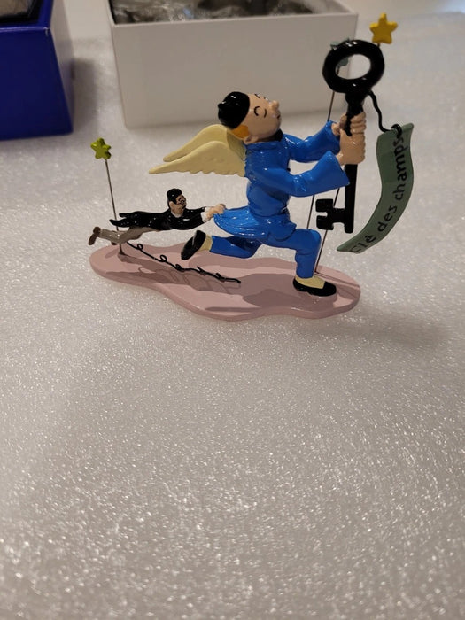 Tintin La Clé des Champs  Leblon Figurine Rare et Authentique