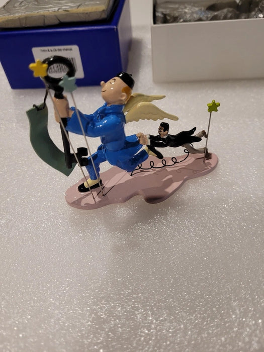 Tintin La Clé des Champs  Leblon Figurine Rare et Authentique