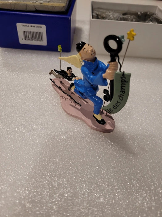 Tintin La Clé des Champs  Leblon Figurine Rare et Authentique