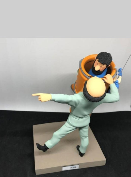 Figurine de collection Tintin  Haddock & Tournesol sur la Lune  Ateliers Fariboles