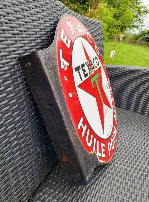Plaque Émaillée Huile Texaco