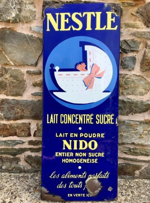 Plaque Émaillée Nestlé Nido