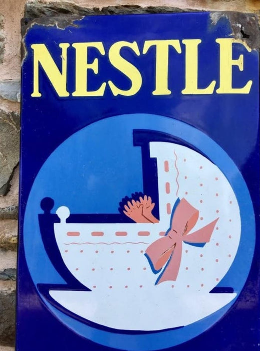 Plaque Émaillée Nestlé Nido