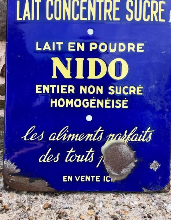 Plaque Émaillée Nestlé Nido