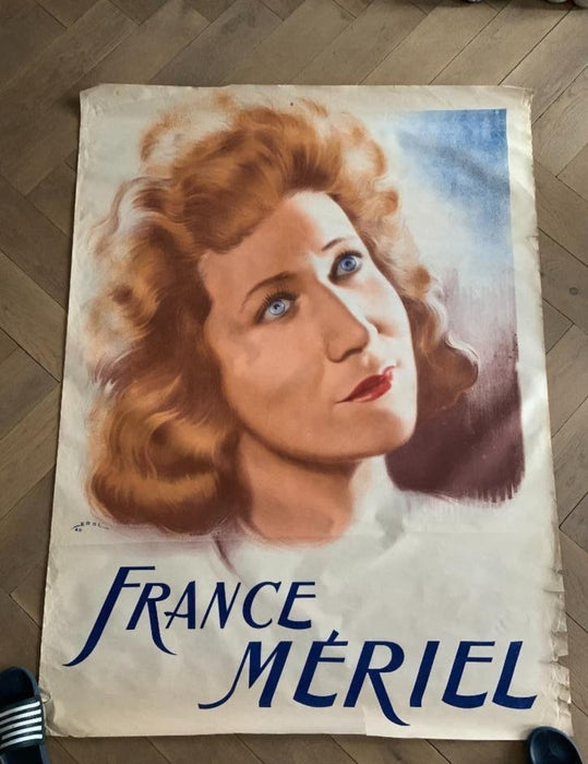 Authentique Affiche France Meriel