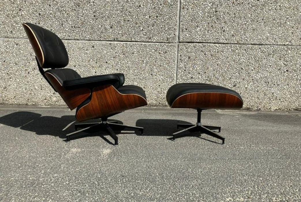 Fauteuil Herman Miller Eames Lounge avec repose-pieds