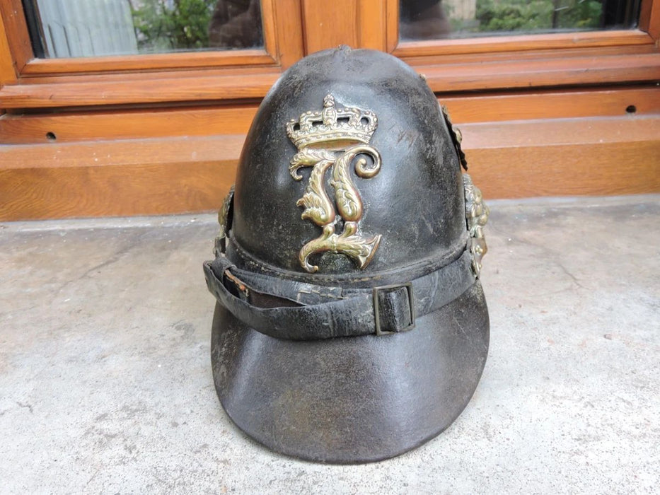 Casque à chenille bavarois modèle 1861 pour hommes de troupe