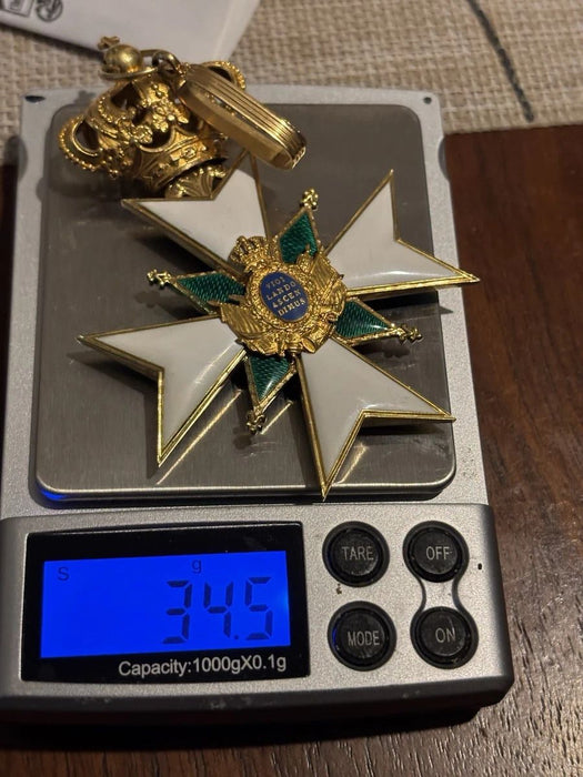 Insigne Commandeur de L'ordre de la Vigilance Saxe Weimar En Or