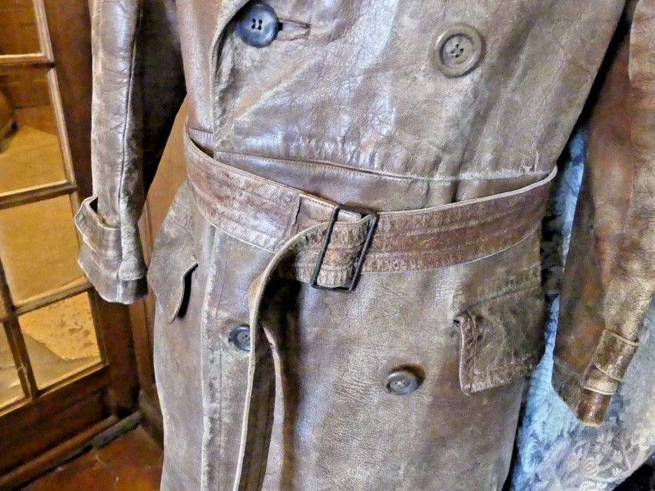 Manteau cuir pilote de chasse allemand 1918 WW1