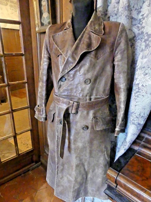 Manteau cuir pilote de chasse allemand 1918 WW1