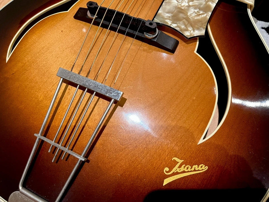 Guitare Jazz Archtop ISANA Deluxe 1959 – Vintage Allemande – Avec Étui d'Origine