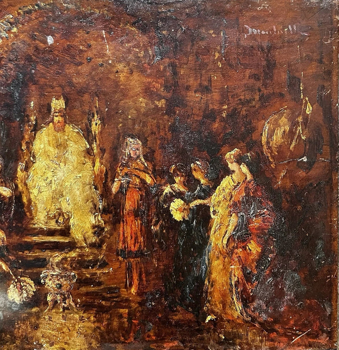 Magnifique Tableau Ancien XIXe