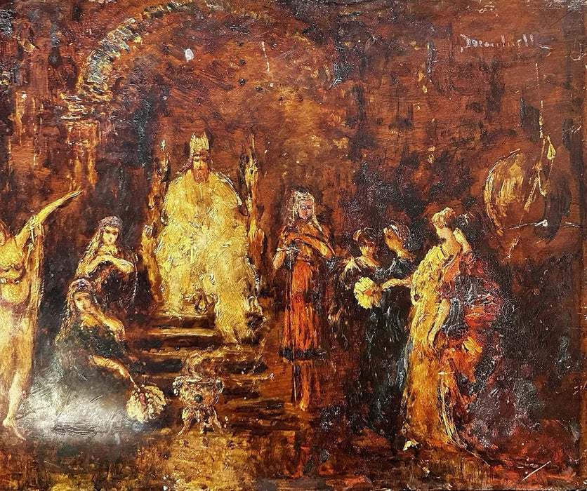 Magnifique Tableau Ancien XIXe