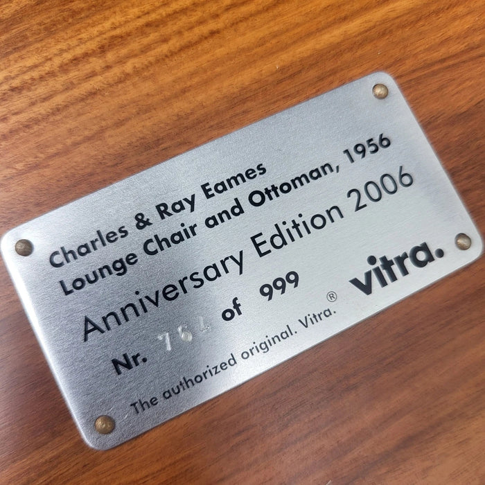 Vitra Eames Lounge Chair Édition Limitée 50e Anniversaire N°764/999  Charles & Ray Eames