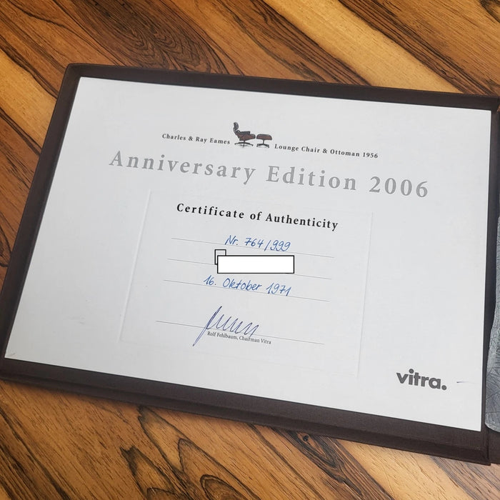Vitra Eames Lounge Chair Édition Limitée 50e Anniversaire N°764/999  Charles & Ray Eames