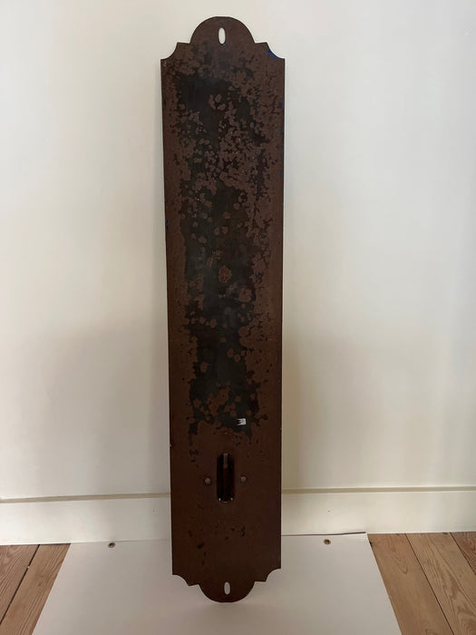 Plaque émaillée Thermomètre visseaux