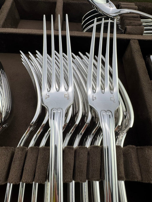Christofle - Service de table pour 12 (127) - Vendôme Coquille - Plaqué(e) argent