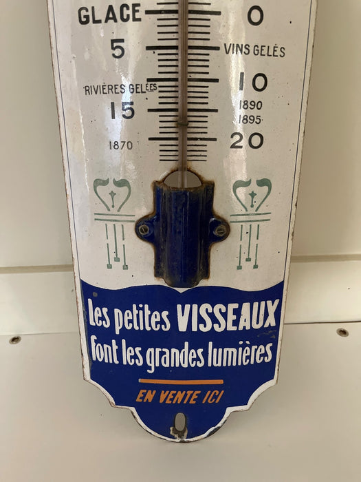 Plaque émaillée Thermomètre visseaux