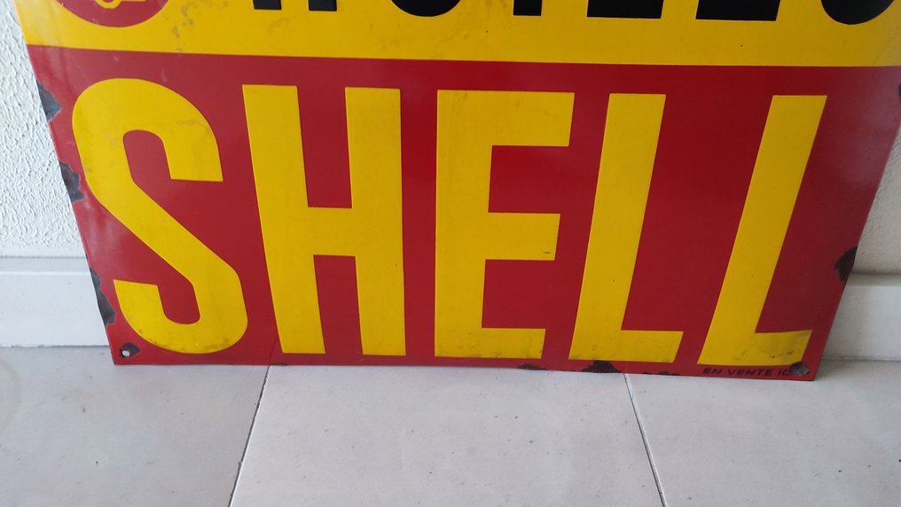Plaque émaillée - SHELL