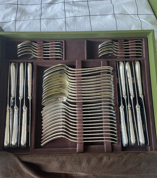 Coffret Christofle Argenté Rubans Croisés