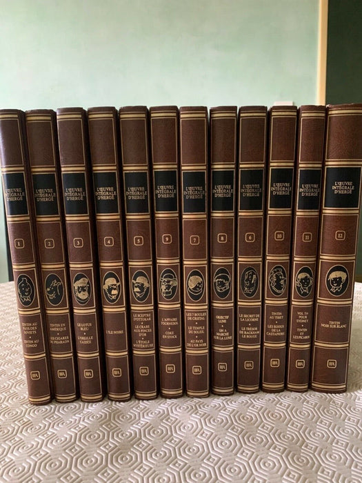 Collection Complète L'Œuvre Intégrale d'Hergé 12 Volumes