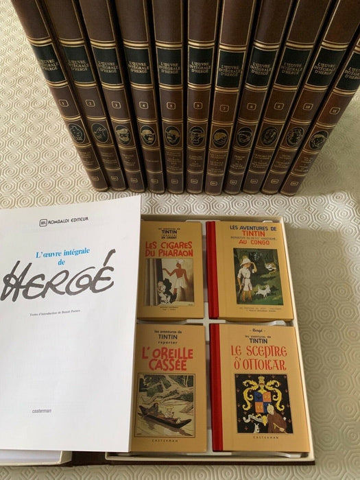 Collection Complète L'Œuvre Intégrale d'Hergé 12 Volumes
